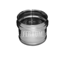 Заглушка внешняя для трубы FERRUM d.115 мм (inox 430/0,5 мм)