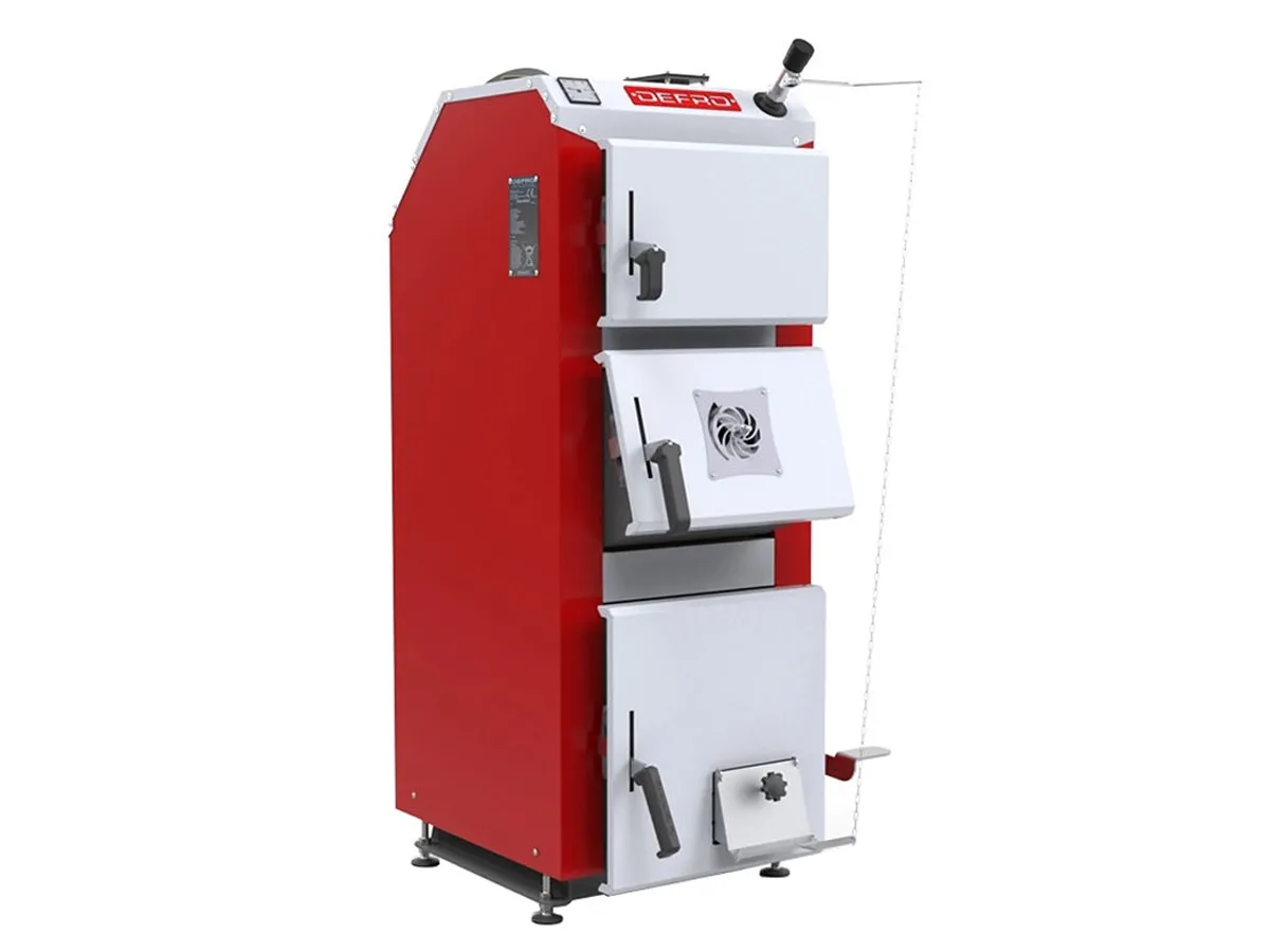 Cazan pe combustibil solid cu incarcare manuala DEFRO AGRO 14 kW