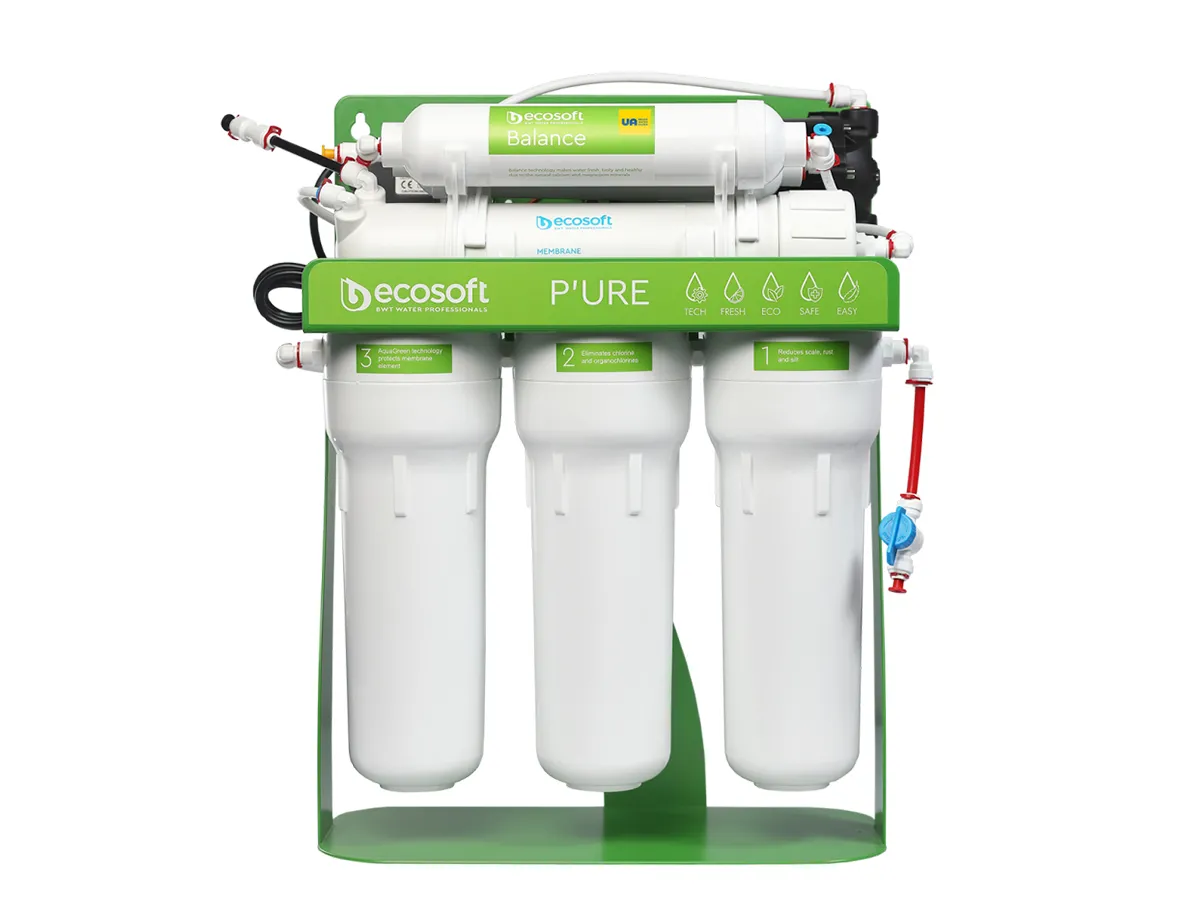 Sistem cu osmoza inversa ECOSOFT PURE BALANCE CU POMPA