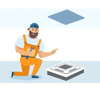 Demontarea unitatii interioare de tip caseta 48000 BTU