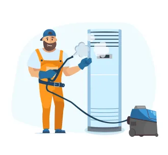 Profilaxia aparatului de aer conditionat de tip coloana 