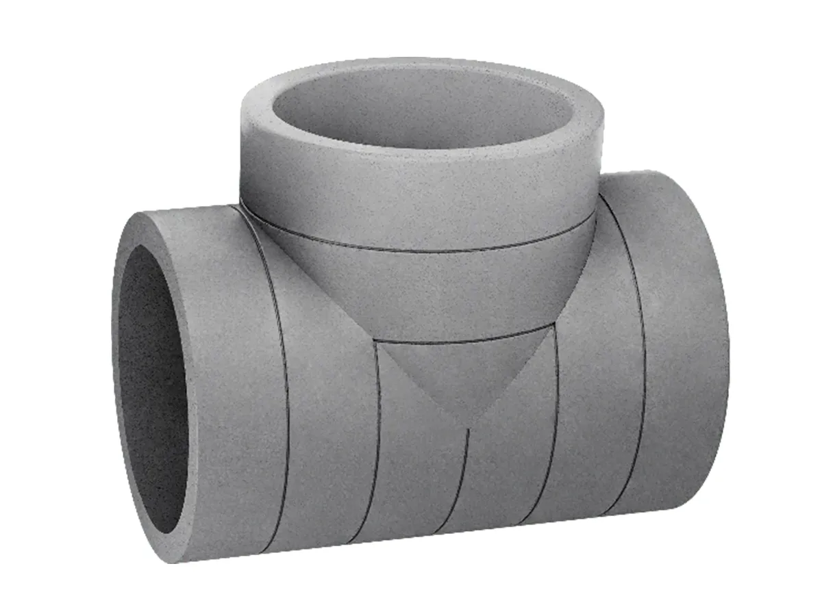 Racord în T izolat Heatpex ARIA ADURO Ø125 mm pentru ventilație