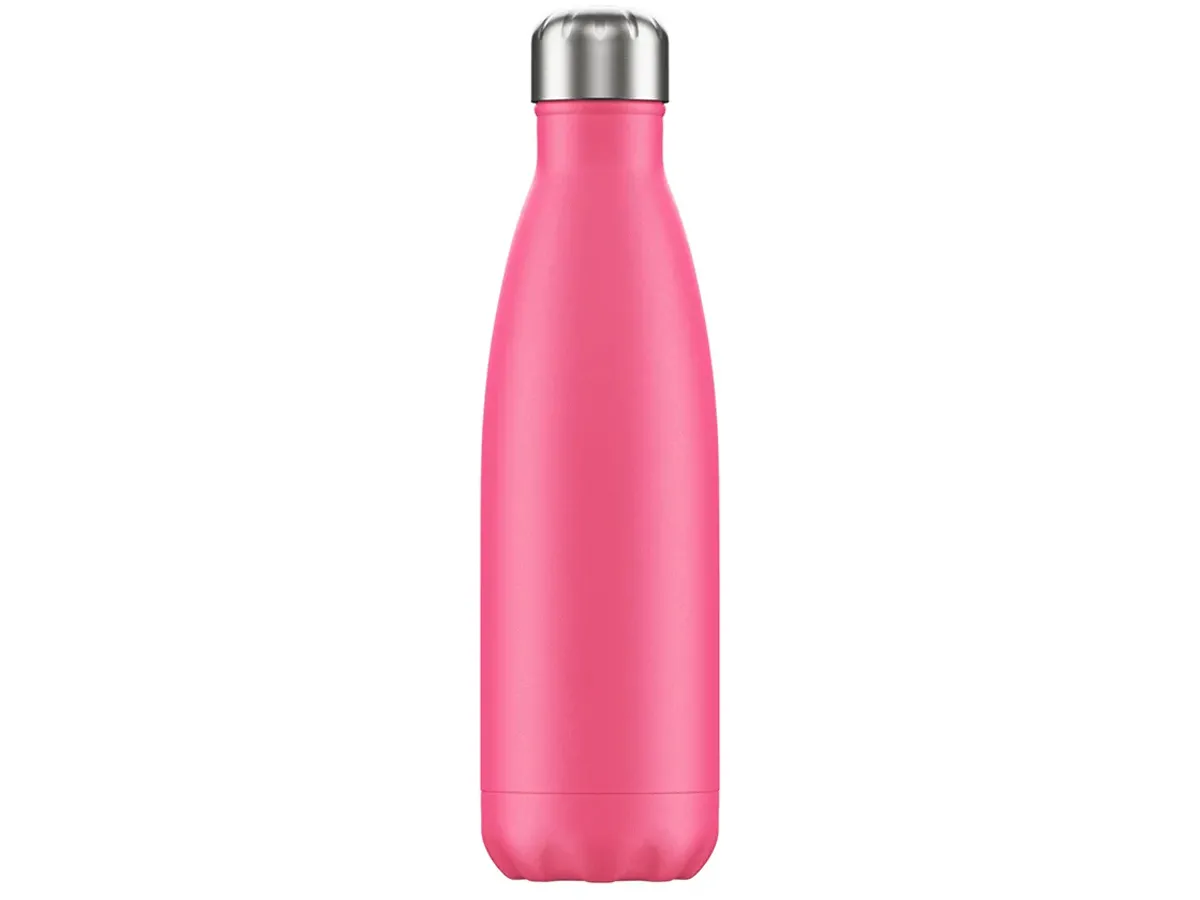 Sticlă/termos din oțel inoxidabil cu acoperire, 0,5 l, roz