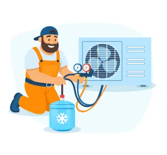 Сервис заправки хладагентом для кондиционеров мощностью 12000 BTU