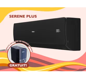 Conditioner HAIER SERENE Plus DC Inverter R32 AS35SBBHRA-MB 1U35DEBFRA-SH Negru mat (Încălzire pana la - 20°C)