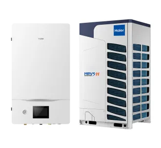 Pompă de căldură sistem split aer-apă Haier Extra MRV-5H AV08NMVETA-HYDROBOX HU310WVLNA (Putere 20 kw)