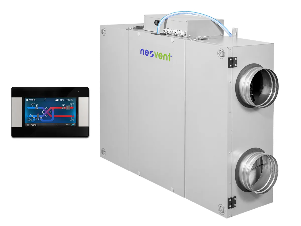Recuperator de aer cu sistem de ventilație de perete NEOVENT KNP PERFECT 1500 (debit de aer 1500 m³/h)