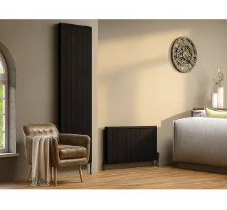 Дизайнерские радиаторы LOJIMAX, коллекция LOVA LINE Черный мат
