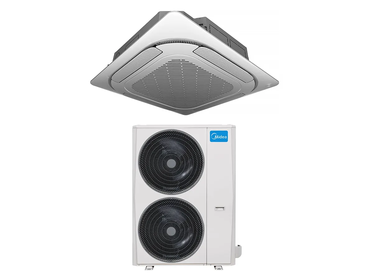 Кондиционер инверторный касетный Midea MCD1-55HRFNX-QRD0W(GA)/MOE30U-55HFN8-RRD0W(GA) 60000 BTU 