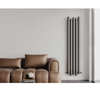 Дизайнерский радиатор CARISA коллекция MOTION 1800x390 мм, Антрацит