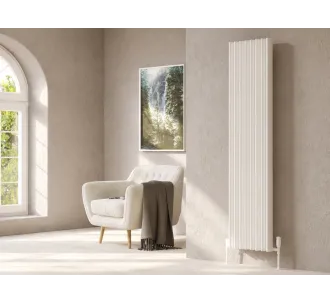 Calorifer decorativ LOJIMAX colecția ALBITE 1400x490 mm, Alb