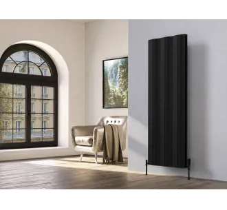 Calorifer decorativ LOJIMAX colecția AMAZONITE DOUBLE 1600x620 mm, Negru