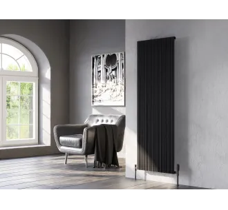 Calorifer decorativ LOJIMAX colecția BAMBOO 1400x479 mm, Negru