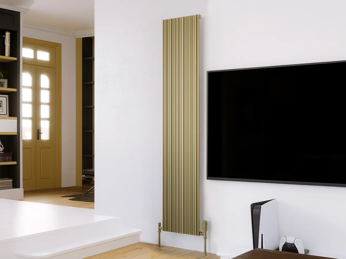 Calorifer decorativ LOJIMAX colecția BAMBOO 1600x359 mm, Bronze Light Anodising