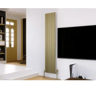 Calorifer decorativ LOJIMAX colecția BAMBOO 1600x359 mm, Bronze Light Anodising