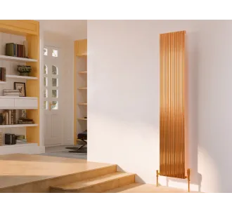 Calorifer decorativ LOJIMAX colecția BAMBOO 1600x479 mm, Copper Matt Anodising
