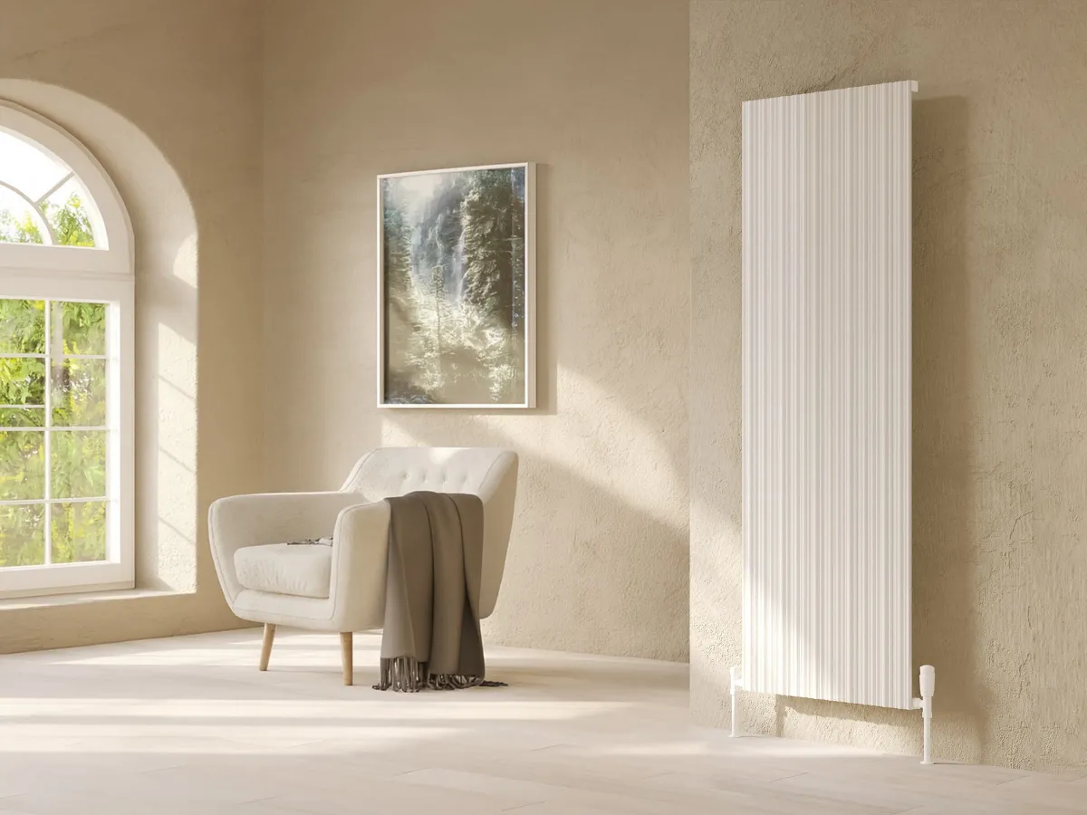 Calorifer decorativ LOJIMAX colecția BAMBOO 1800x359 mm, Alb
