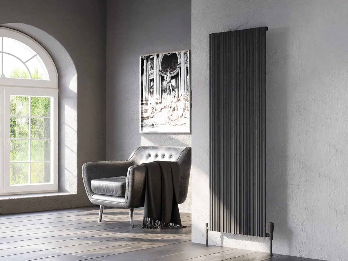 Calorifer decorativ LOJIMAX colecția BAMBOO 1800x359 mm, Antracit