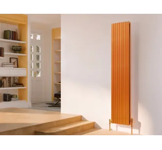 Calorifer decorativ LOJIMAX colecția BAMBOO DOUBLE 1800x359 mm, Copper Matt Anodising