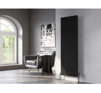 Calorifer decorativ LOJIMAX colecția BAMBOO DOUBLE 1800x359 mm, Negru