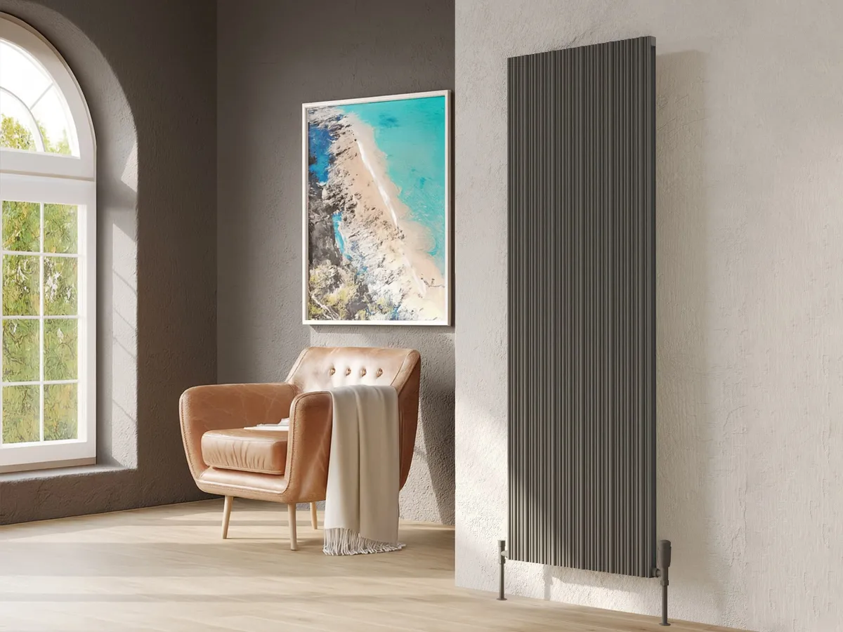 Calorifer decorativ LOJIMAX colecția BAMBOO DOUBLE 1800x479 mm, Antracit