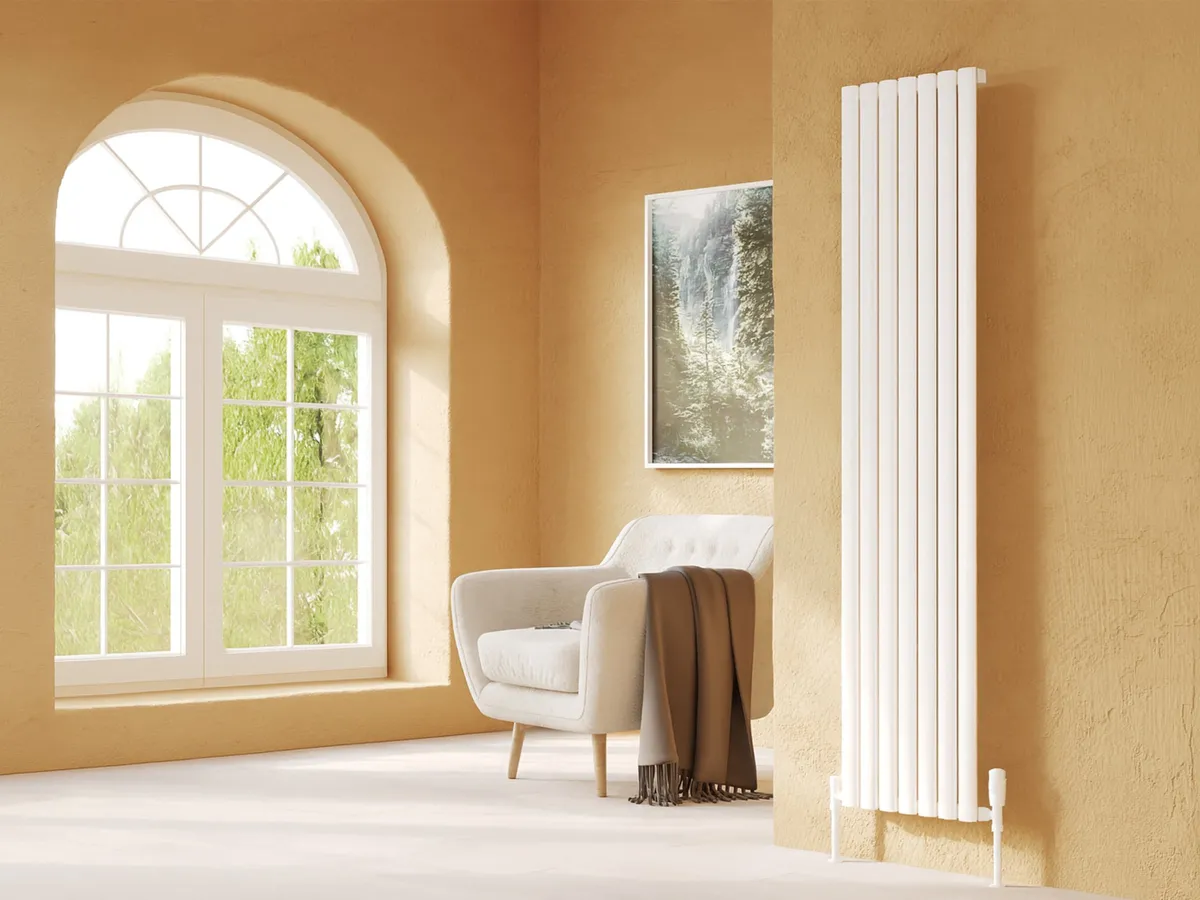 Calorifer decorativ LOJIMAX colecția BELLA 1600x404 mm, Alb