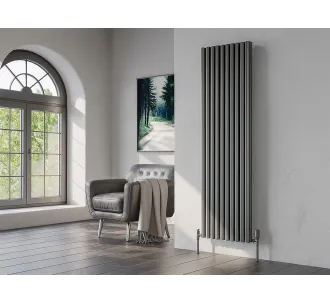 Calorifer decorativ LOJIMAX colecția BELLA DOUBLE 1600x522 mm, Antracit