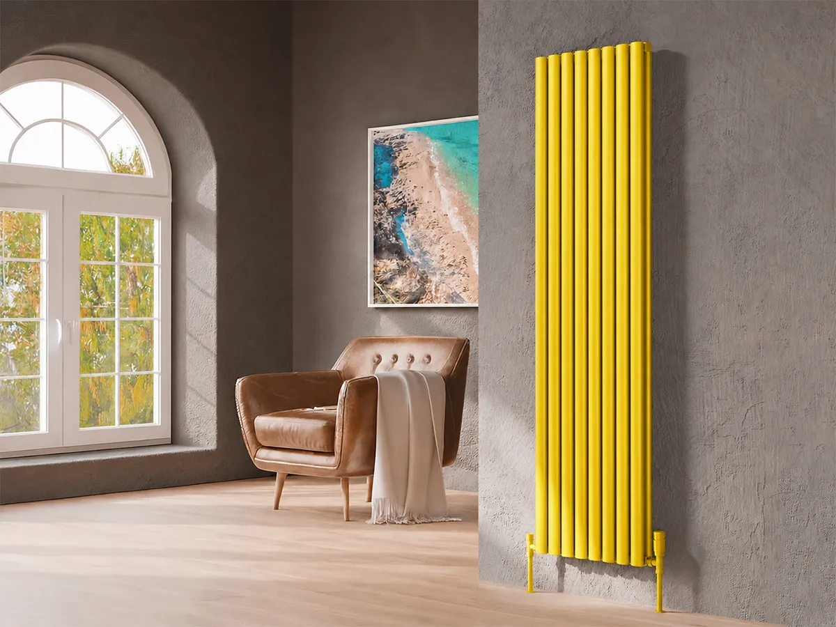 Calorifer decorativ LOJIMAX colecția BELLA DOUBLE 1800x286 mm, Galben