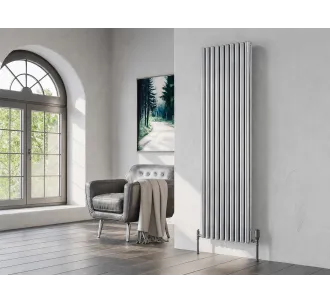 Calorifer decorativ LOJIMAX colecția BELLA DOUBLE 1800x404 mm, Crom