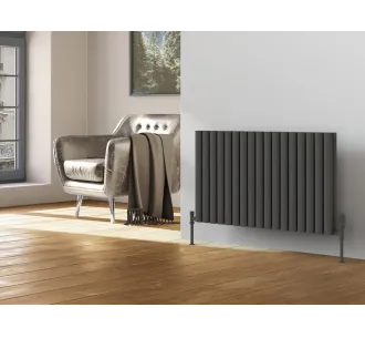 Calorifer decorativ LOJIMAX colecția BELLA DOUBLE 500x1171 mm, Antracit