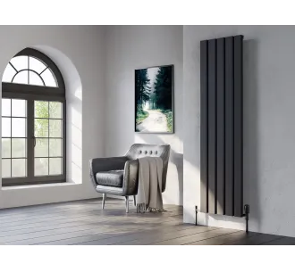 Calorifer decorativ LOJIMAX colecția DIAMOND 1600x396 mm, Negru