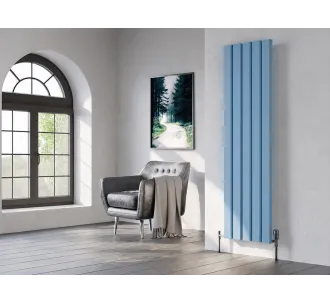 Calorifer decorativ LOJIMAX colecția DIAMOND 1800x396 mm, Albastru deschis