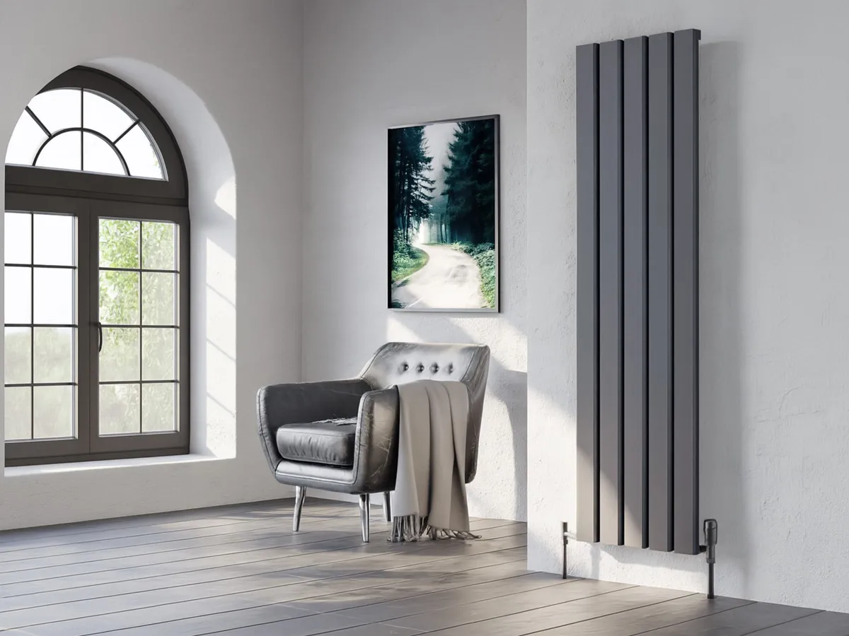 Calorifer decorativ LOJIMAX colecția DIAMOND 1800x396 mm, Antracit