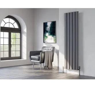 Calorifer decorativ LOJIMAX colecția DIAMOND 1800x396 mm, Antracit