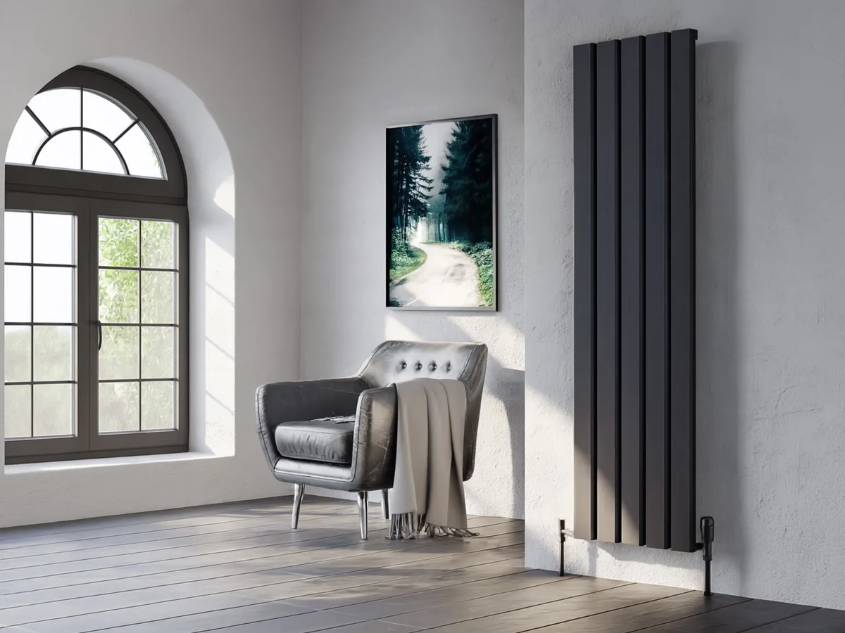 Calorifer decorativ LOJIMAX colecția DIAMOND 1800x396 mm, Negru