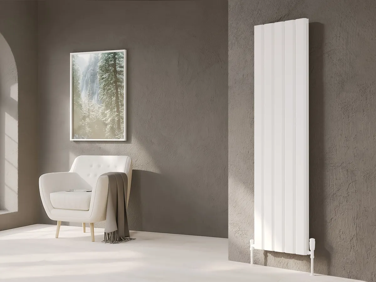 Calorifer decorativ LOJIMAX colecția DIAMOND DOUBLE 1800x496 mm, Alb
