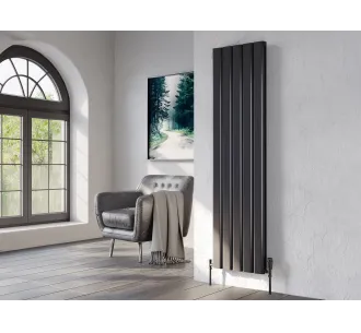Calorifer decorativ LOJIMAX colecția DIAMOND DOUBLE 1800x496 mm, Negru