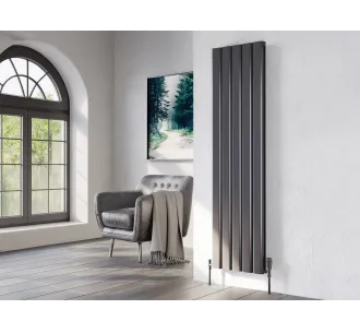 Calorifer decorativ LOJIMAX colecția DIAMOND DOUBLE 1800x396 mm, Antracit