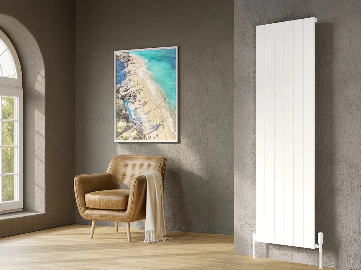 Calorifer decorativ LOJIMAX colecția KALSEDON 1000x565 mm, Alb