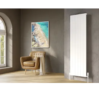Calorifer decorativ LOJIMAX colecția KALSEDON 1800x375 mm, Alb