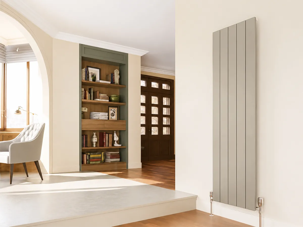 Calorifer decorativ LOJIMAX colecția KALSEDON 1800x375 mm, INOX SATIN
