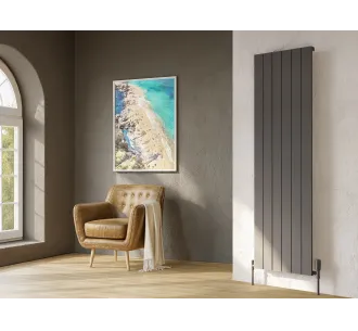 Calorifer decorativ LOJIMAX colecția KALSEDON 1800x470 mm, BLACK SATIN