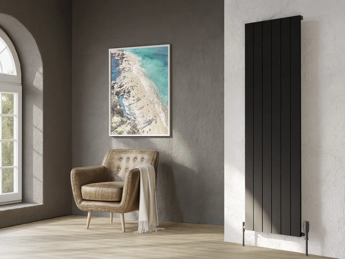 Calorifer decorativ LOJIMAX colecția KALSEDON 1800x565 mm, Negru