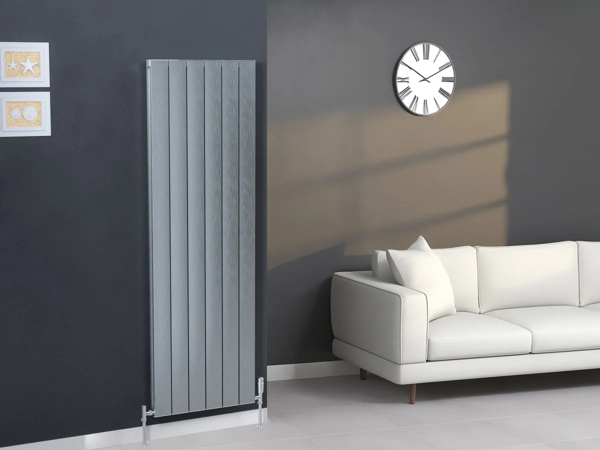 Calorifer decorativ  LOJIMAX colecția KALSEDON DOUBLE 1600x375 mm, INOX SATIN