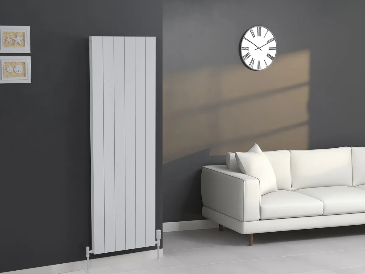 Calorifer decorativ  LOJIMAX colecția KALSEDON DOUBLE 1800x470 mm, Alb