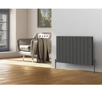 Calorifer decorativ  LOJIMAX colecția KALSEDON DOUBLE 500x1515 mm, Antracit