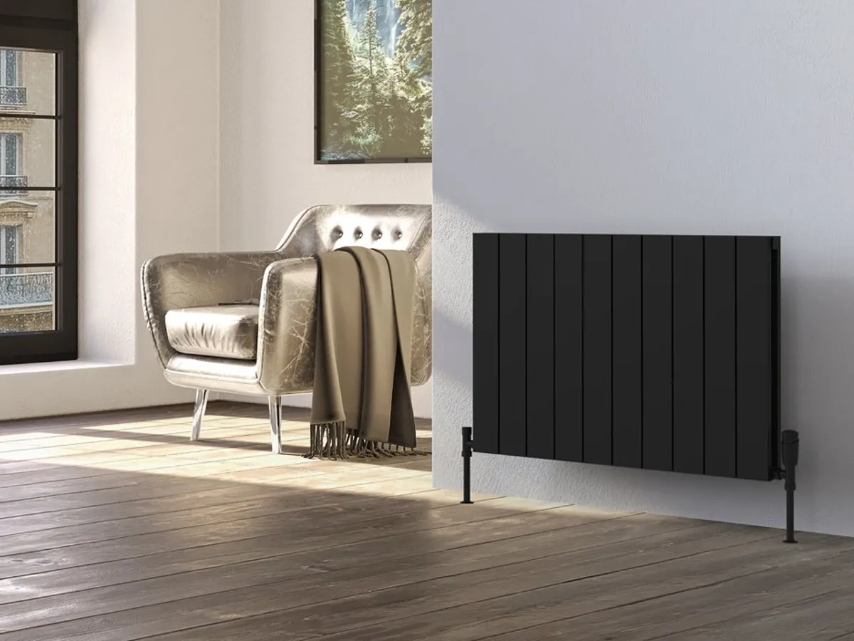 Calorifer decorativ  LOJIMAX colecția KALSEDON DOUBLE 500x1515 mm, Negru