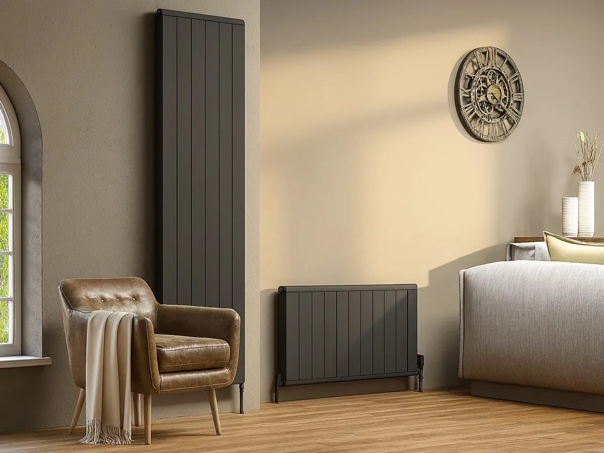 Calorifer decorativ LOJIMAX colecția LOVA LINE 2000x481 mm, Antracit