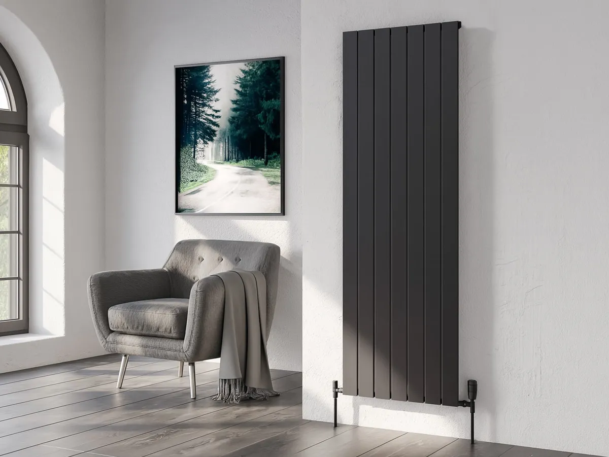 Calorifer decorativ LOJIMAX colecția ROYAL 1400x366 mm, Negru