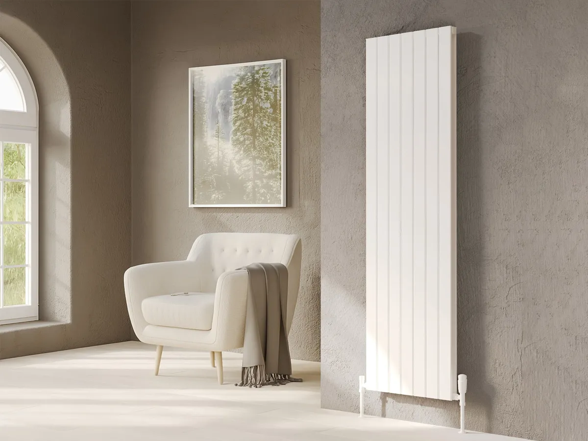 Calorifer decorativ LOJIMAX colecția ROYAL DOUBLE 1400x366 mm, Alb